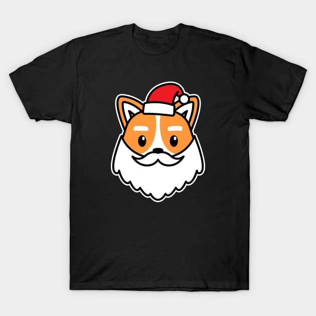 Santa Corgi T-Shirt by rudypagnel